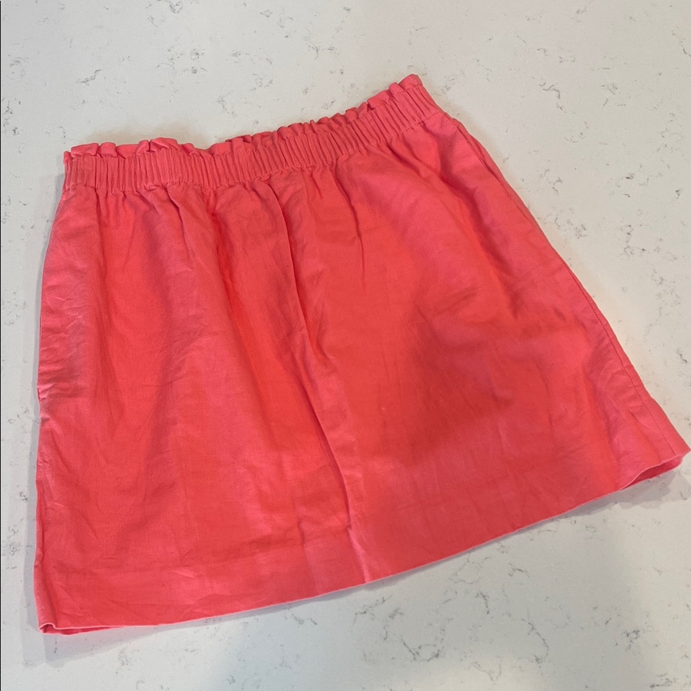 J. Crew Coral Mini Skirt